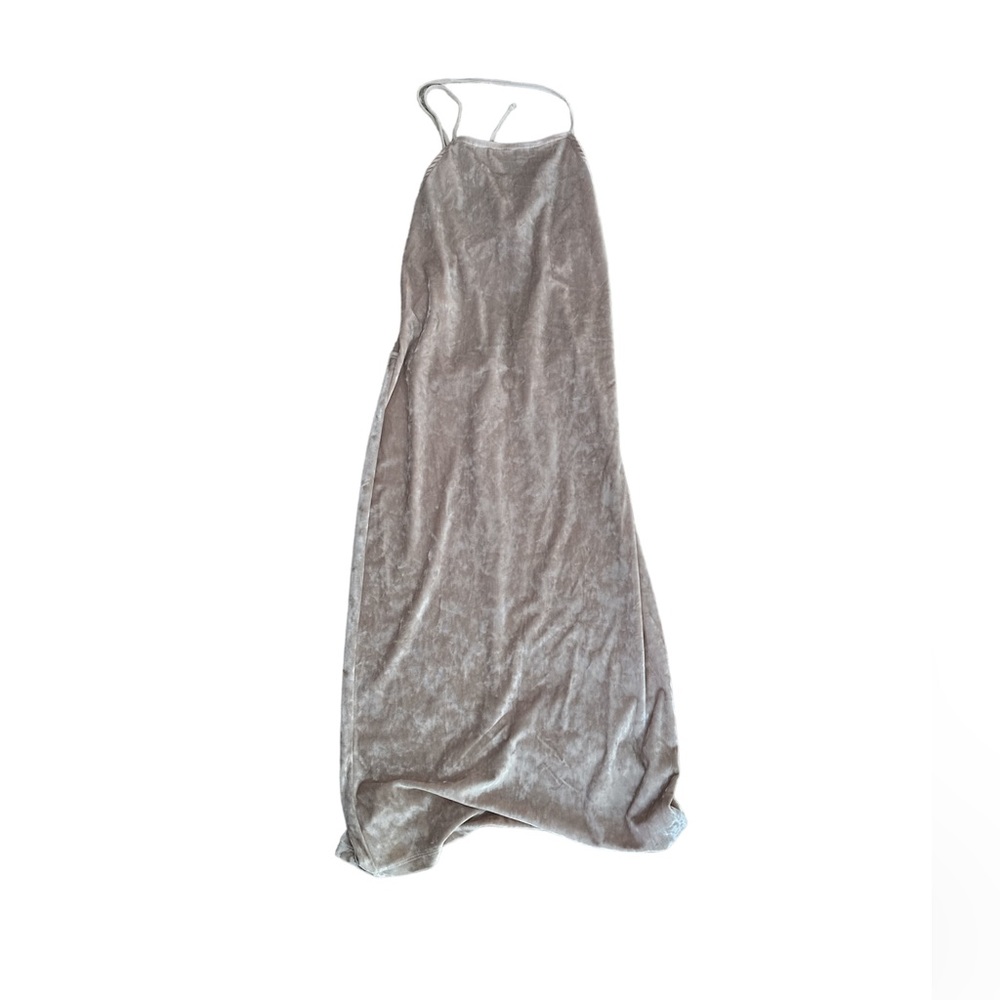 Velvet like strappy dress